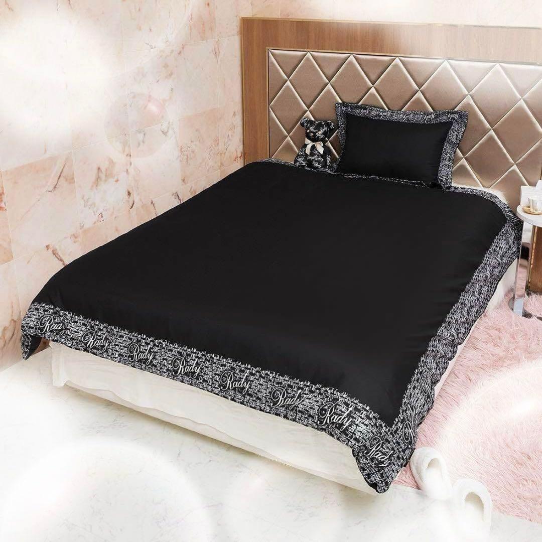 Radyツイードブラック セミダブルカバー