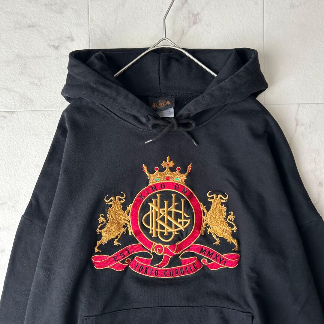 King Gnu キングヌー CREST LOGO HOODIE パーカー L