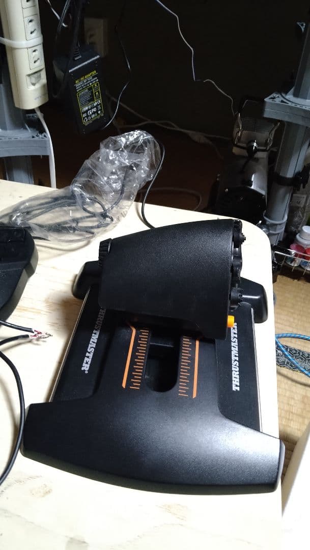 スラストマスターt16000M フライトスティック　ジャンク　&スロットルレバー