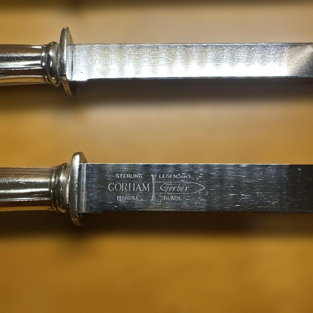 純銀　GORHAM &  テーブルナイフ　184g スターリング