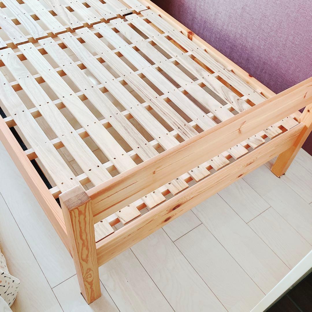 11/22迄出品　無印良品　MUJI シングルベッド　フレーム　木製　パイン材