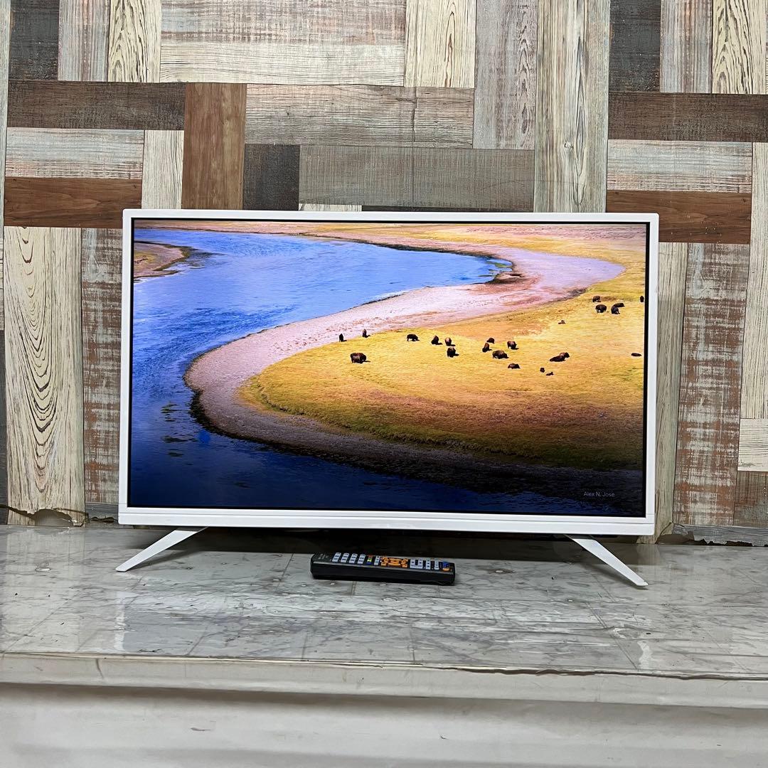 即日受渡❣️全国送料込アマダナホワイトデザイン32V型液晶地上D・BSCSテレビ