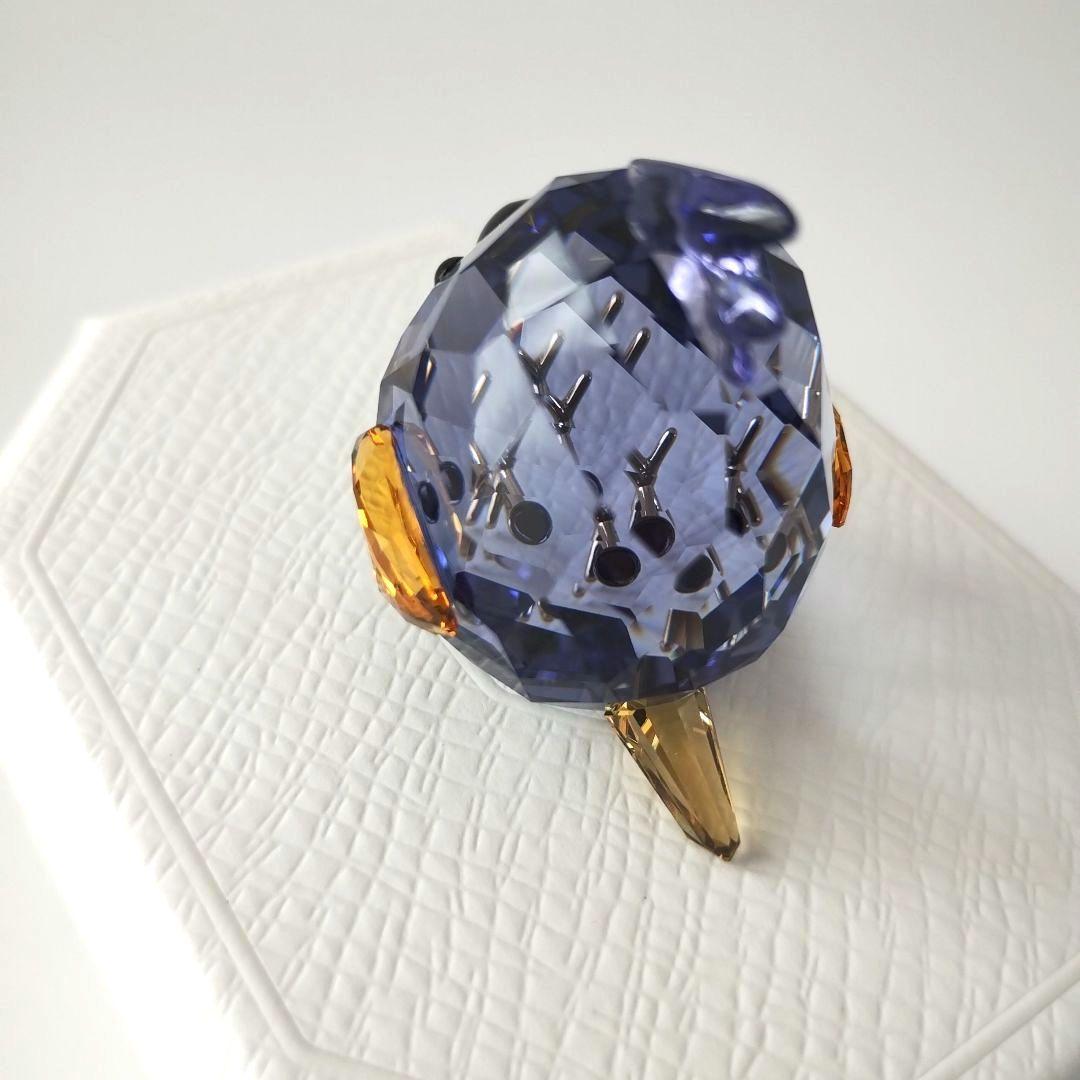 【新品】SWAROVSKI スワロフスキーコンゴウ インコ 鳥 パープル 希少