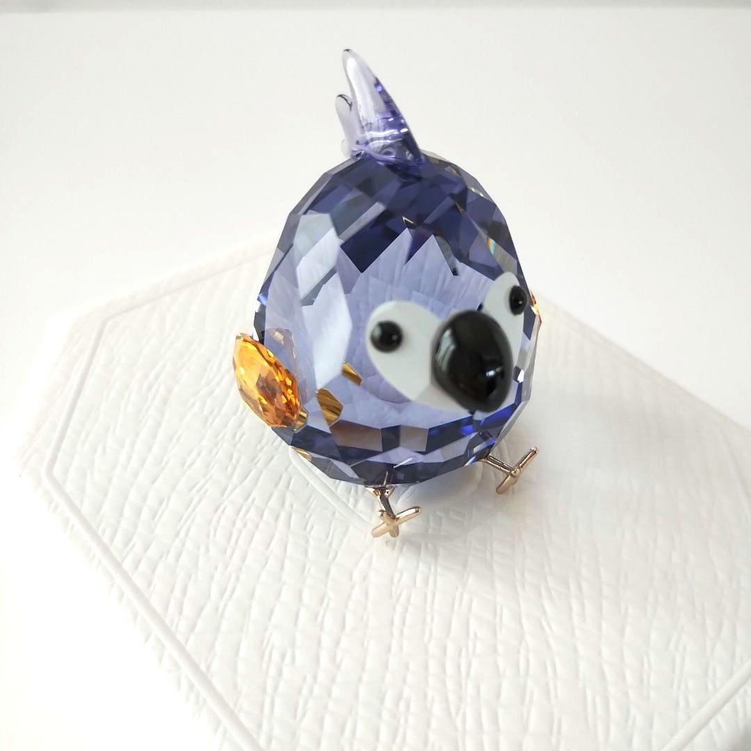 【新品】SWAROVSKI スワロフスキーコンゴウ インコ 鳥 パープル 希少