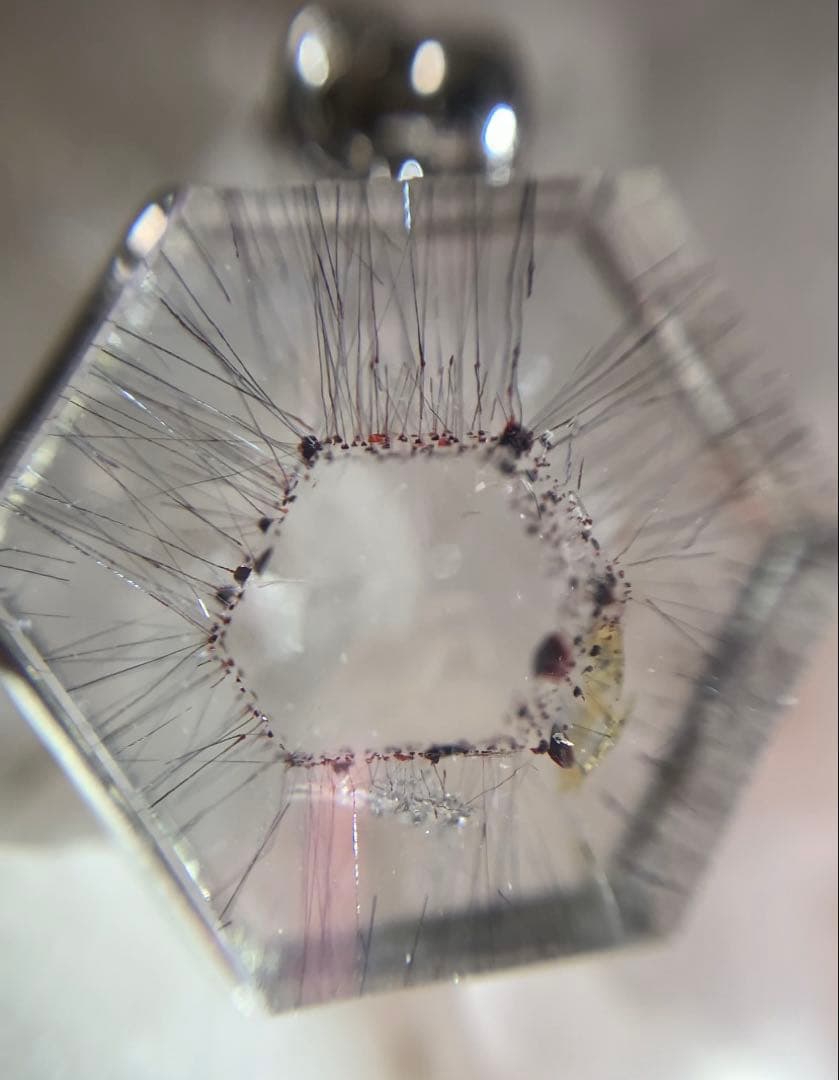 ⭐️神秘的⭐️スーパーセブン　六芒星　ペンダントトップ　レピドクロサイト　ゲーサイト