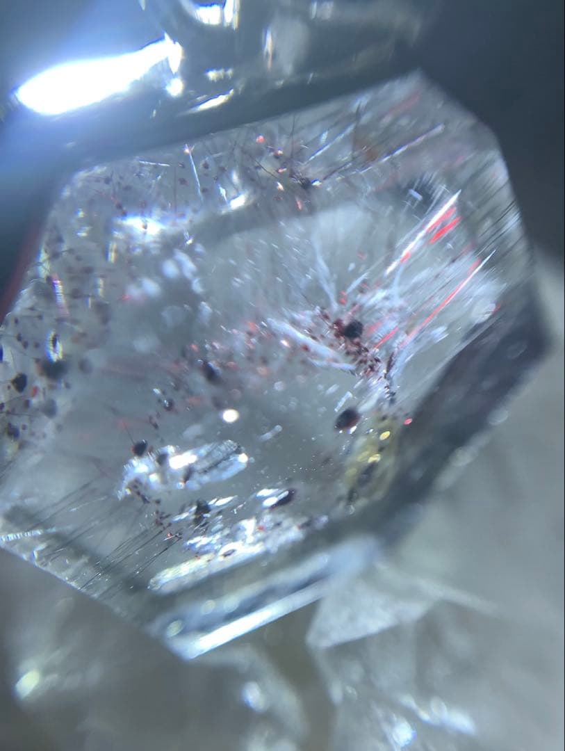 ⭐️神秘的⭐️スーパーセブン　六芒星　ペンダントトップ　レピドクロサイト　ゲーサイト