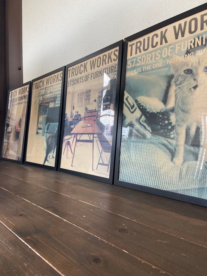 truckfurniture ポスター 額入りトラックファニチャー4枚セット