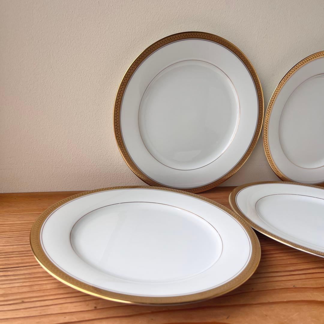 ノリタケ ゴールドリッジ 23cmプレート　5枚セット　5480s 金彩