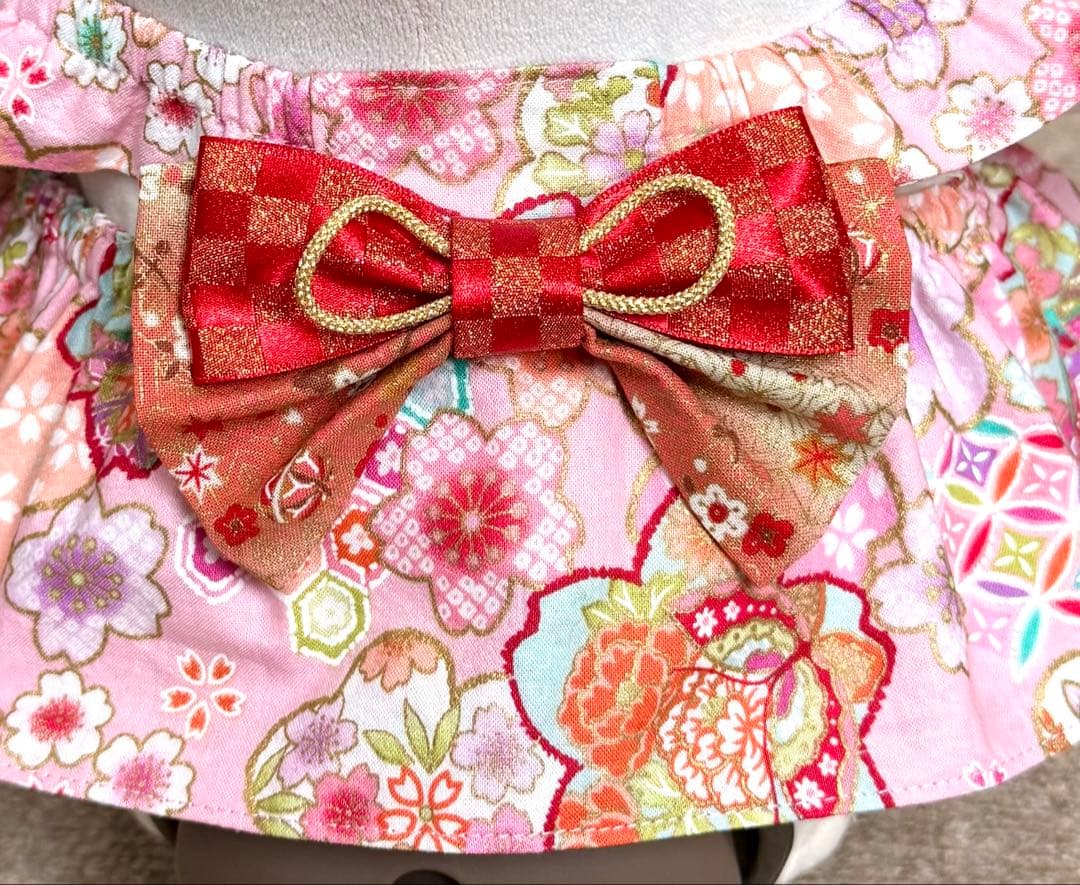 ラボット服　着物風ワンピースＢ　LOVOT ラボットハンドメイド