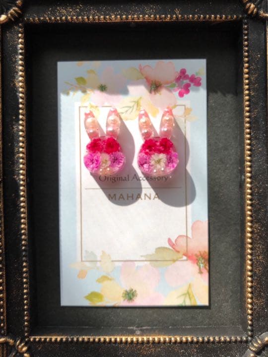 Anticoさん専用♡ウサコかすみ草ピアス イヤリング