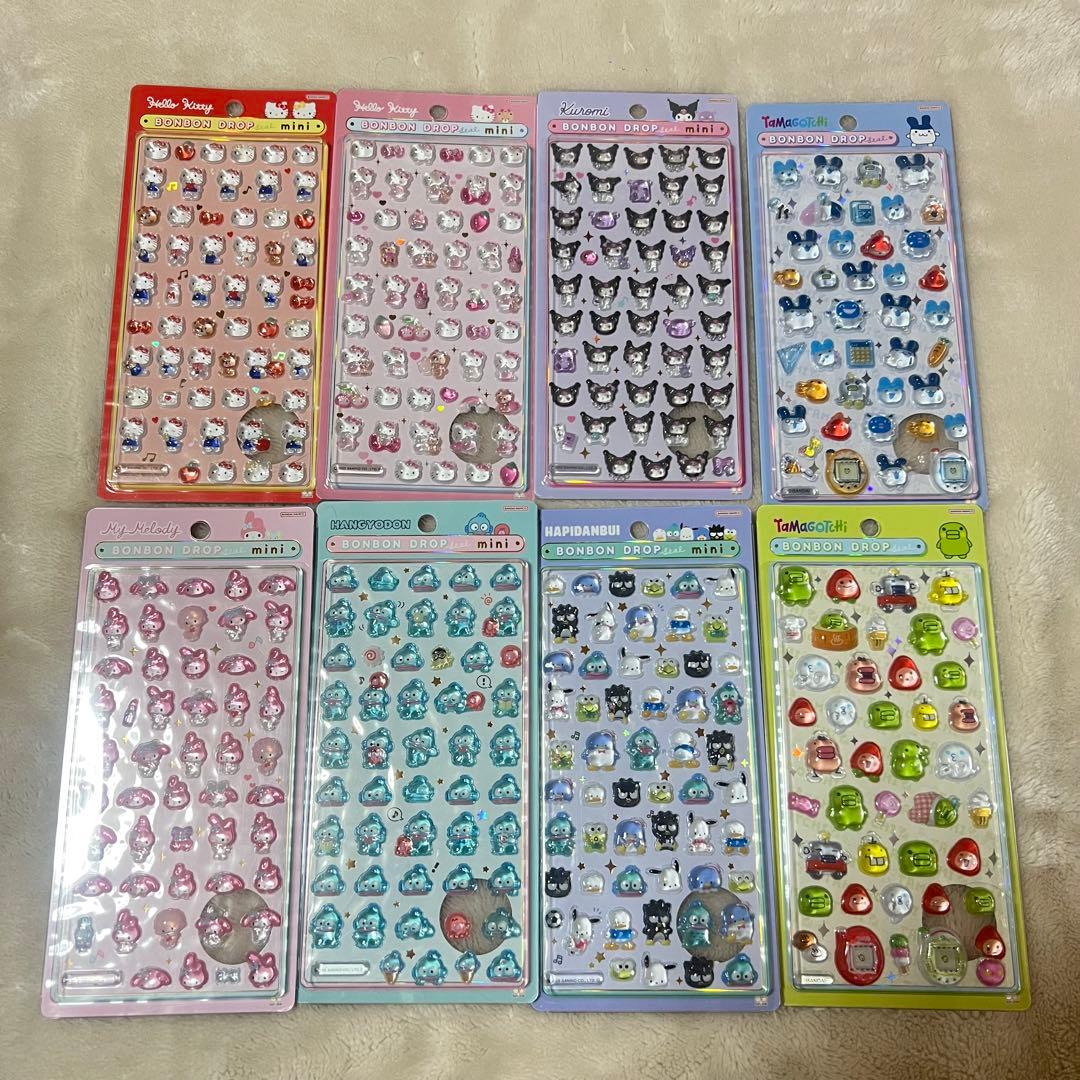 【正規品・即日発送・匿名発送】サンリオ ボンボンドロップシール55点まとめ売り