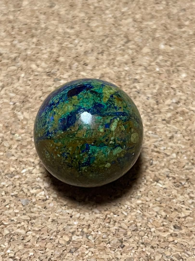 アズロマラカイトクリソコラ　丸玉