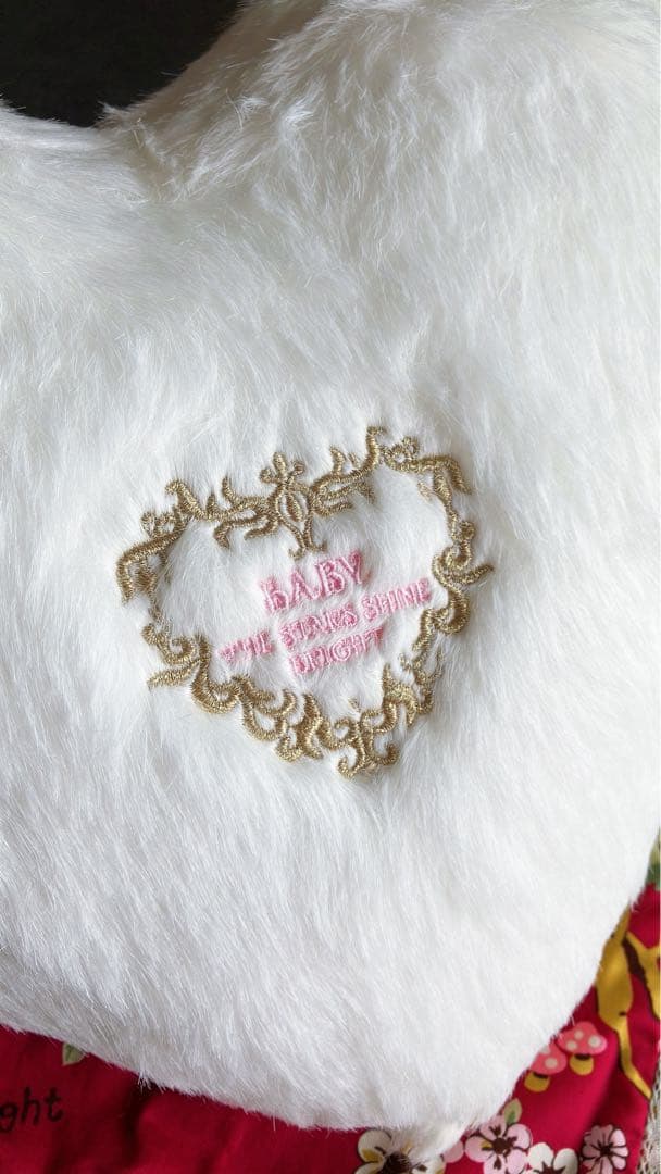 BABY*ハート型ロゴ入りクッション　ノベルティ　レア　未使用