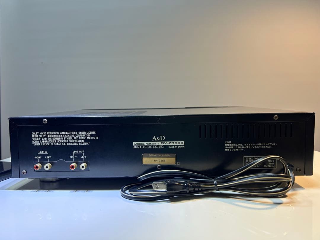 ジャンク不動　A&D GX-Z7000 カセットデッキ