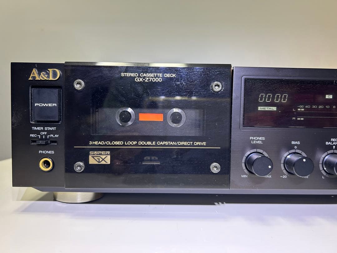 ジャンク不動　A&D GX-Z7000 カセットデッキ
