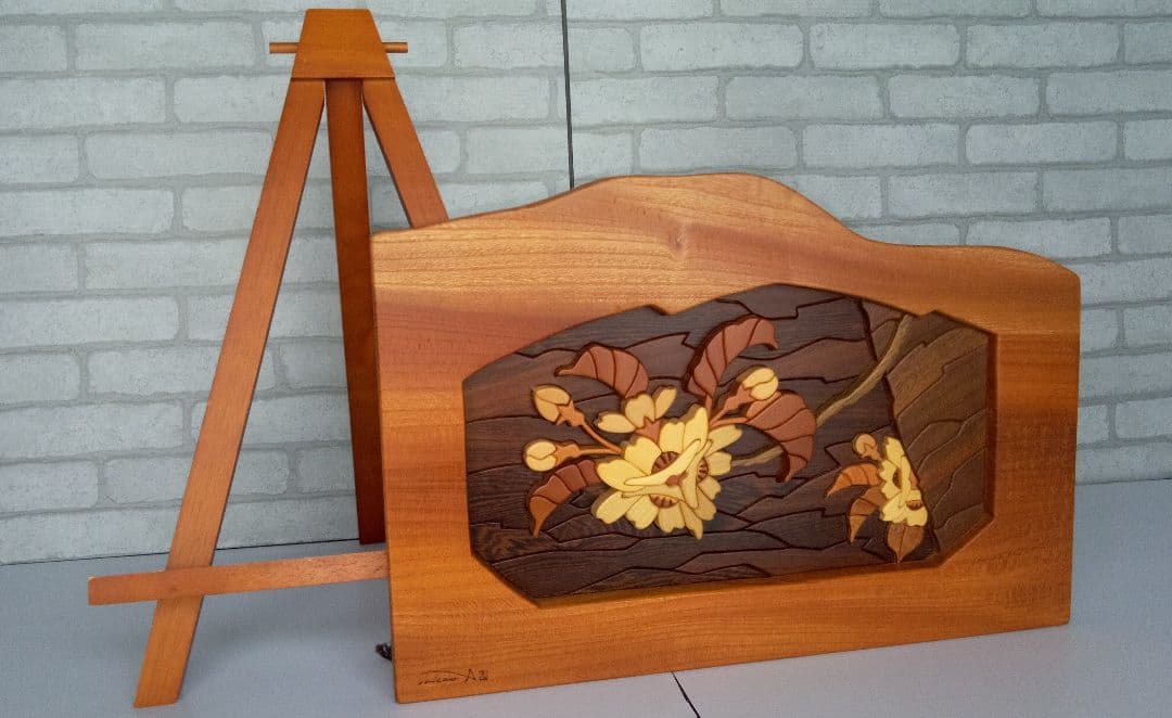 組み木絵画　あさのたかお作品