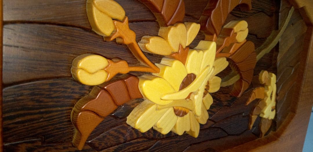 組み木絵画　あさのたかお作品