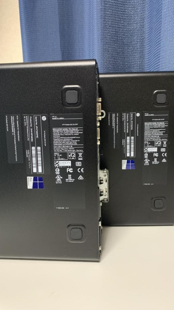 【2台】Hp・Core i3-7世代・8GB・500GB・DVDRW・Win10