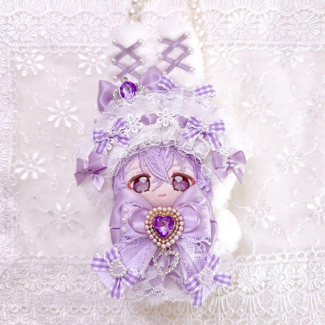 いつぬい　ぬい服　着ぐるみ　うさぎ　紫　白　パープル　あんスタ　ちびぐるみ