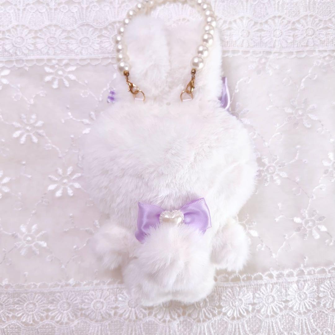 いつぬい　ぬい服　着ぐるみ　うさぎ　紫　白　パープル　あんスタ　ちびぐるみ