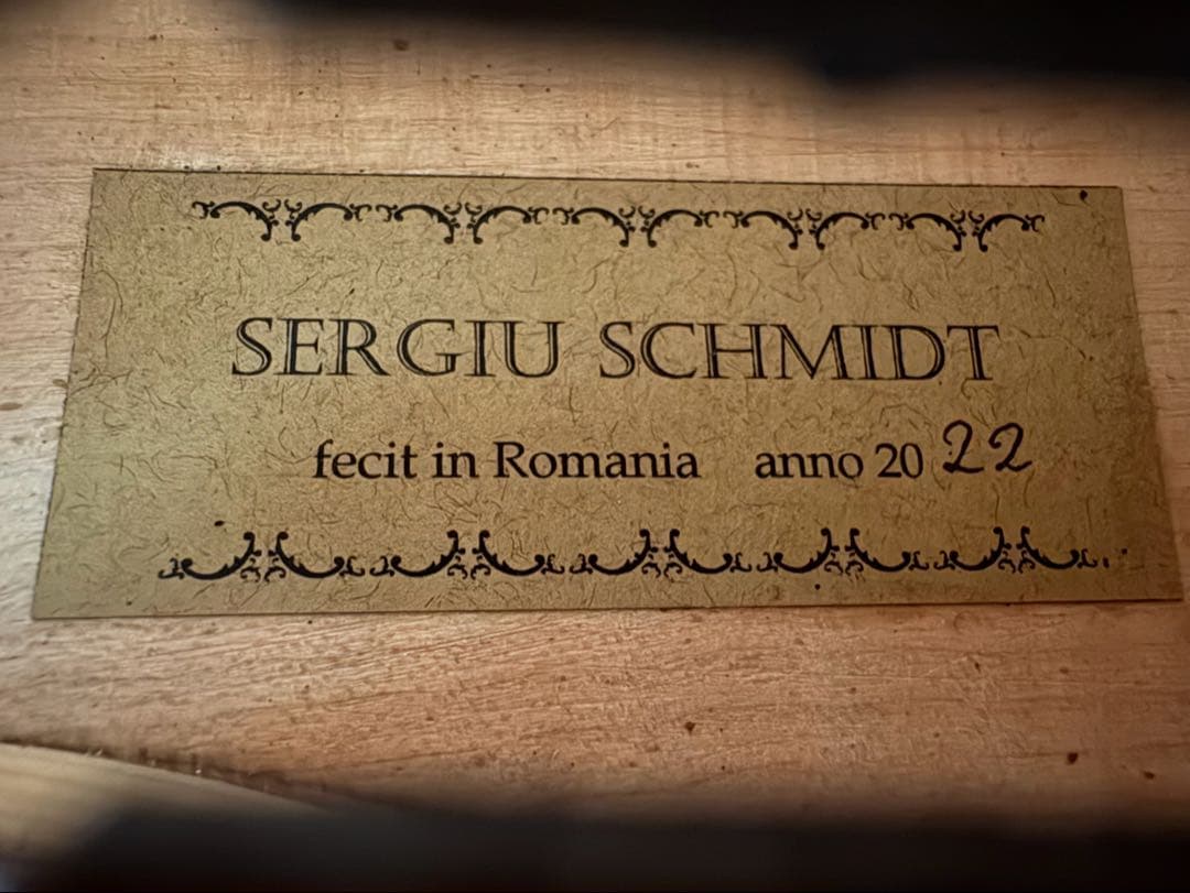 【美品】バイオリン SERGIU SCHMIDT ルーマニア 2022年製