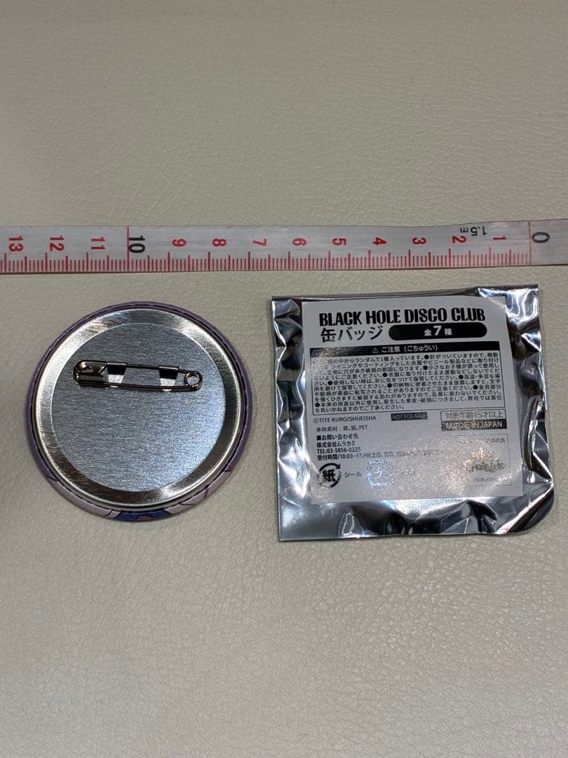 BLEACH BHDC DISCO ブリーチ　ファン クラブ缶バッジ　朽木ルキア