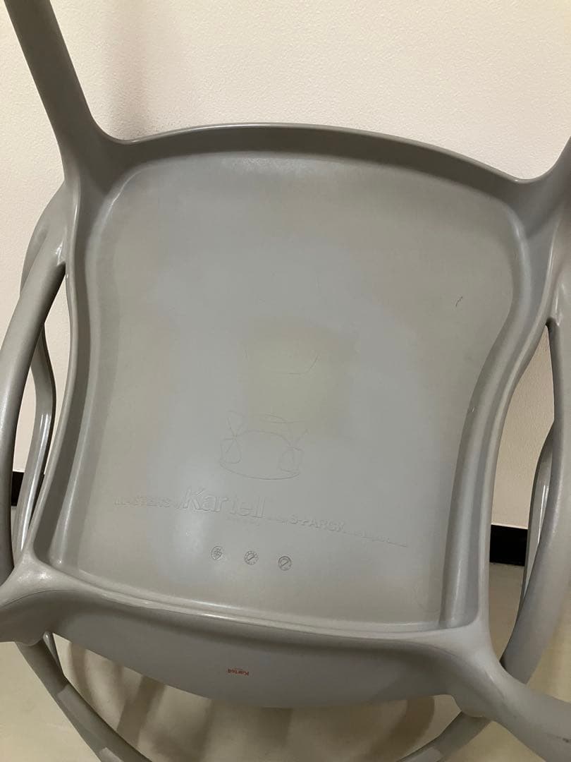 【希少】カルテル マスターズ チェア 2脚セット グレー イタリア製 MA43