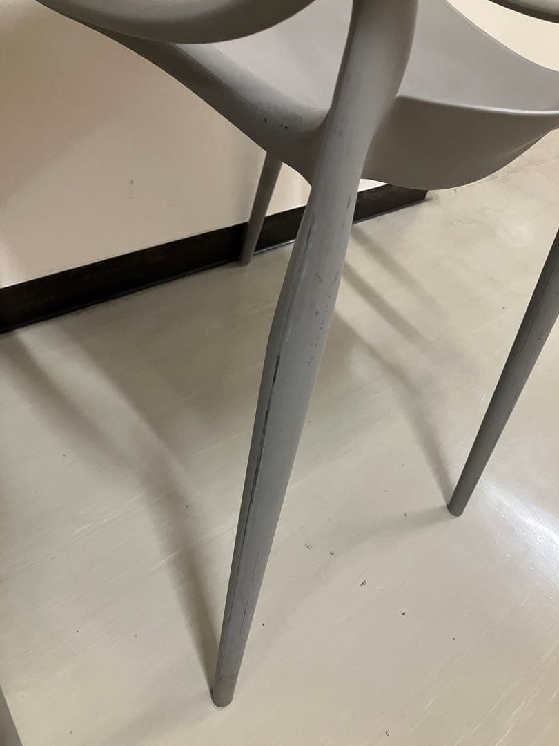 【希少】カルテル マスターズ チェア 2脚セット グレー イタリア製 MA43