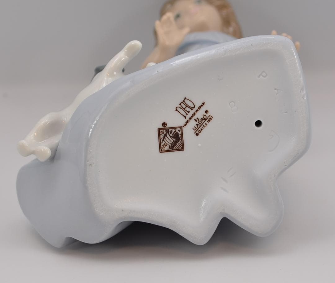 仔犬とかけっこ／愛犬とかけっこ　NAO・リヤドロ　２体セット　スペイン　ご成約済