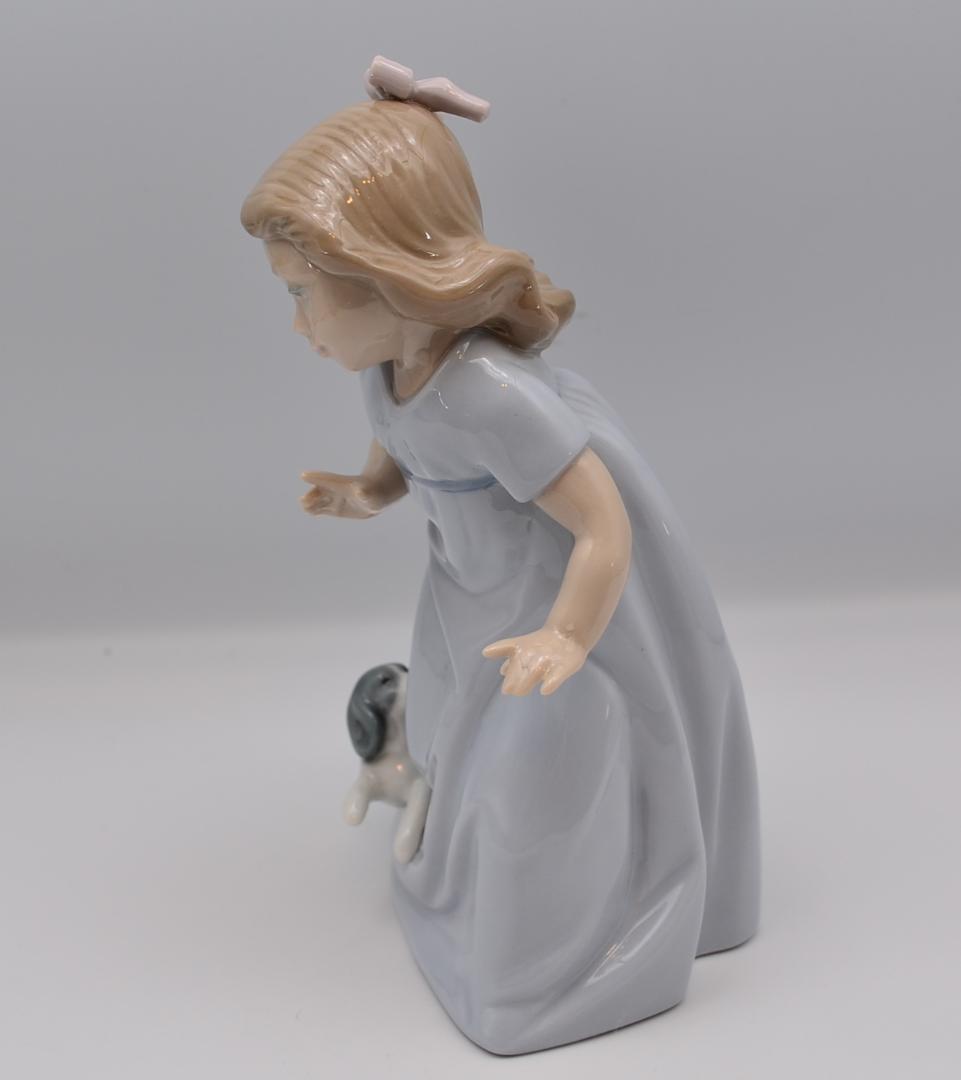 仔犬とかけっこ／愛犬とかけっこ　NAO・リヤドロ　２体セット　スペイン　ご成約済