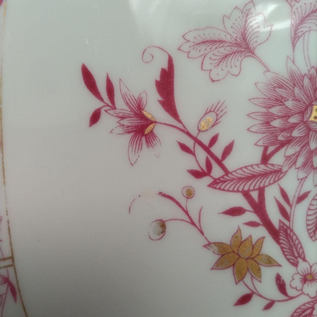 リモージュ　B&C　Pékin ペキンシリーズ　スクエアボウル　ピンク