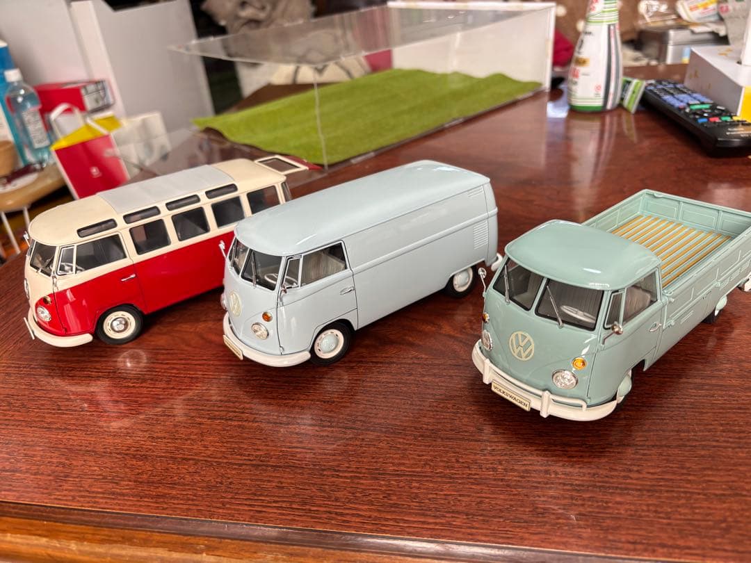 ハセガワ1/24 23ウィンドー、デリバリーバン、ピックアップ3台