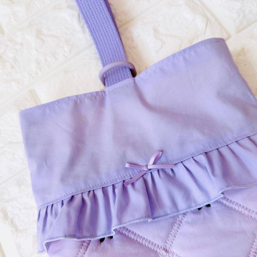 はるsuke☆　レッスンバッグ　パープル　体操服袋　女の子　ハンドメイド