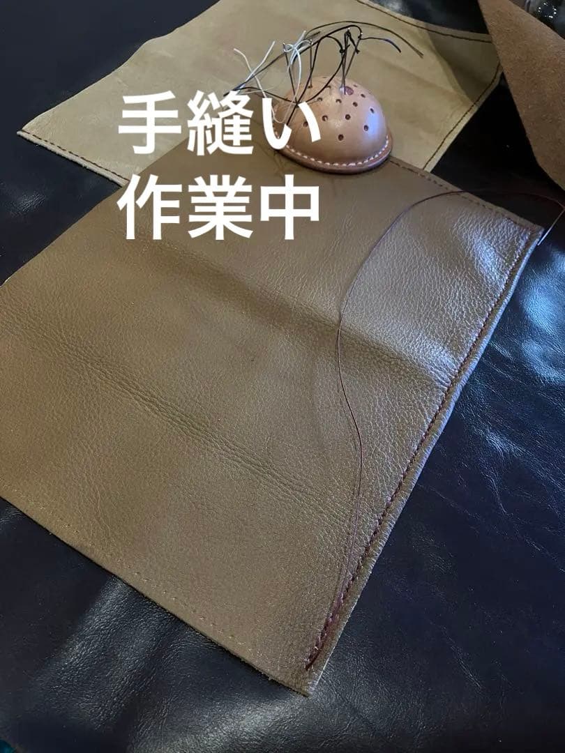 本革　エプロン 工房作業、DIY、ガーデニング、カフェ・美容師・革作業・木工