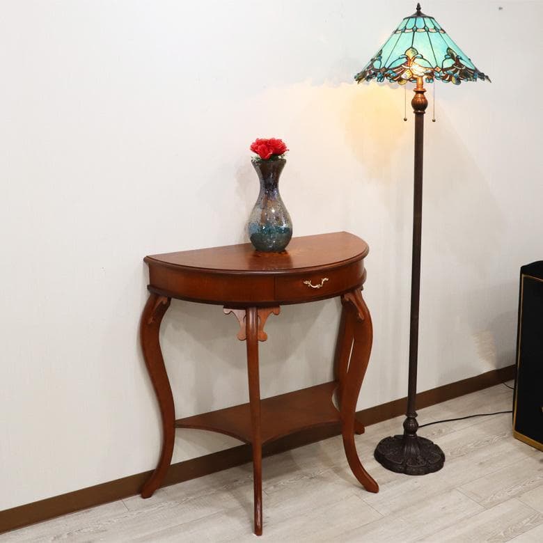 イタリア 象嵌 コンソール W90cm 引き出し付き 花台