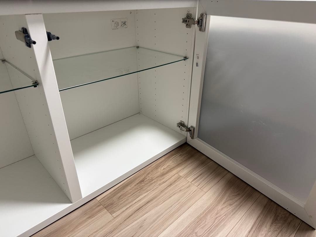 IKEA(イケア) BESTAモダン収納キャビネット グレー ホワイト