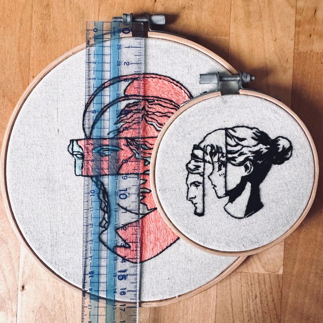 ♡手刺繍アート♡部屋がオシャレになる一点物フレーム刺繡！