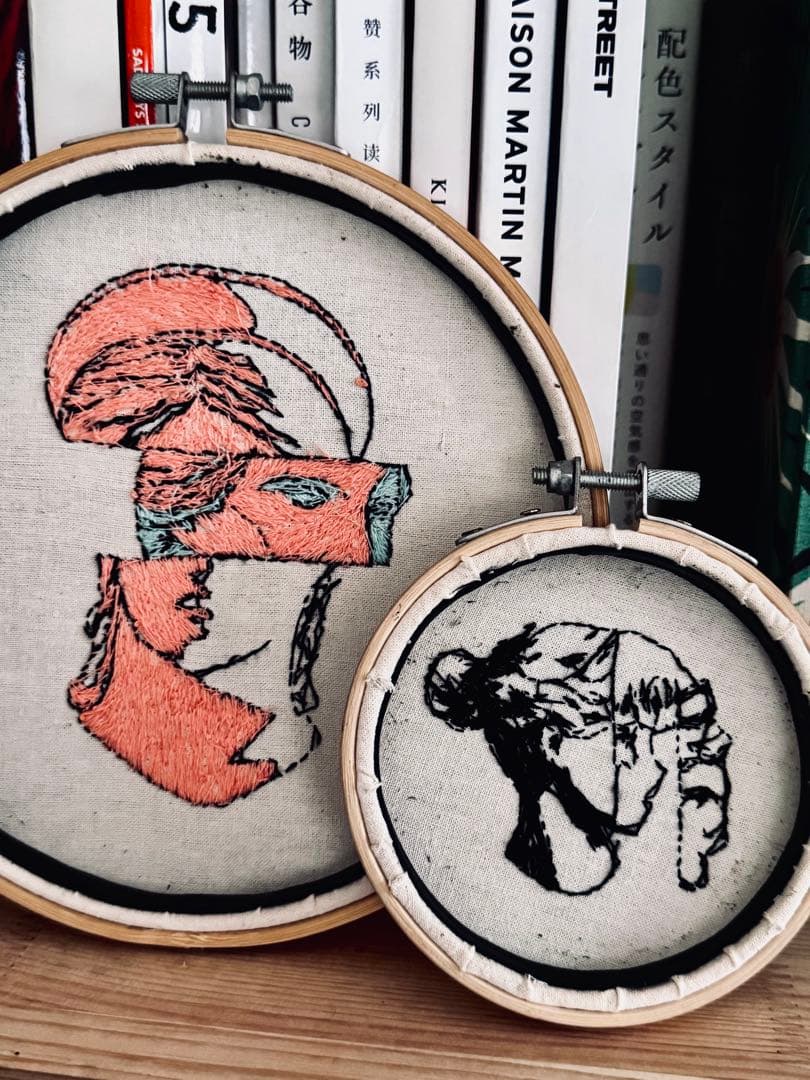 ♡手刺繍アート♡部屋がオシャレになる一点物フレーム刺繡！