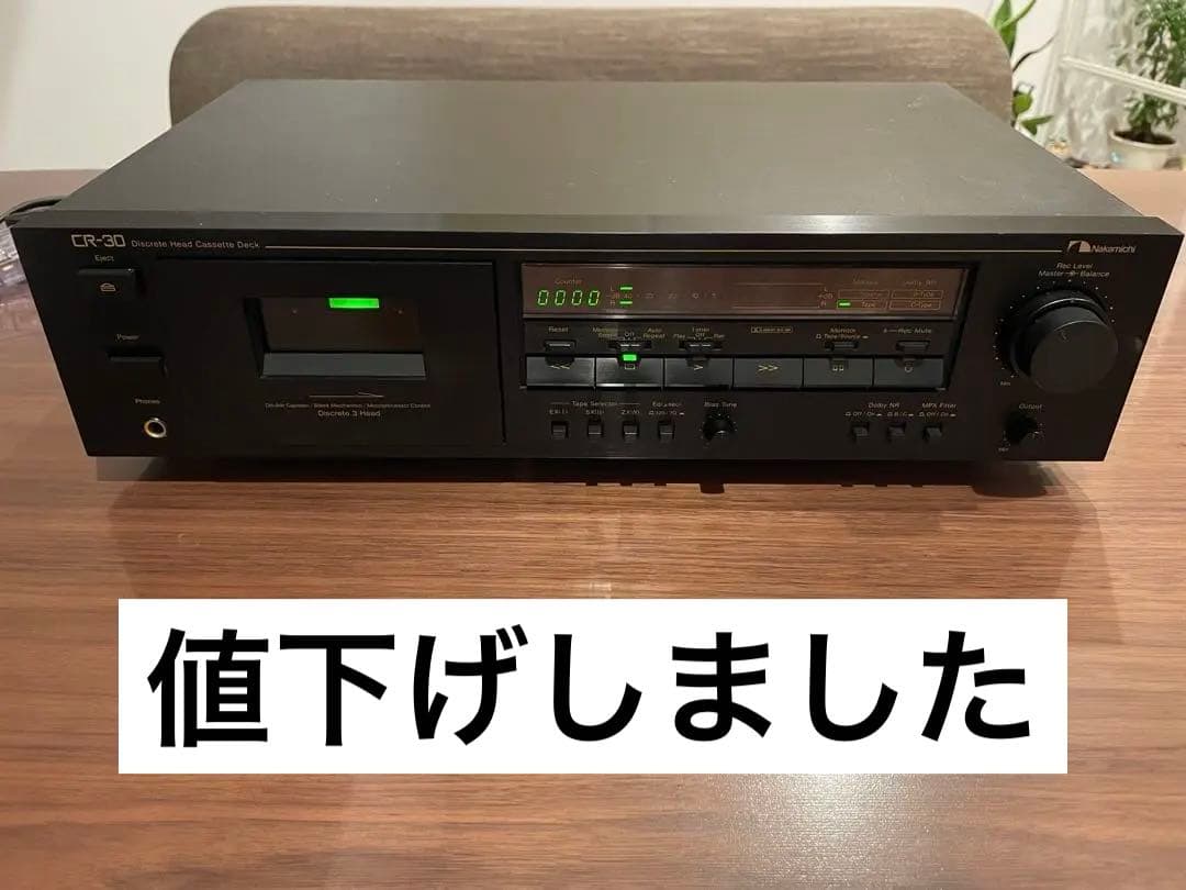 Nakamichi ナカミチ カセットデッキ CR-30 【ジャンク品】