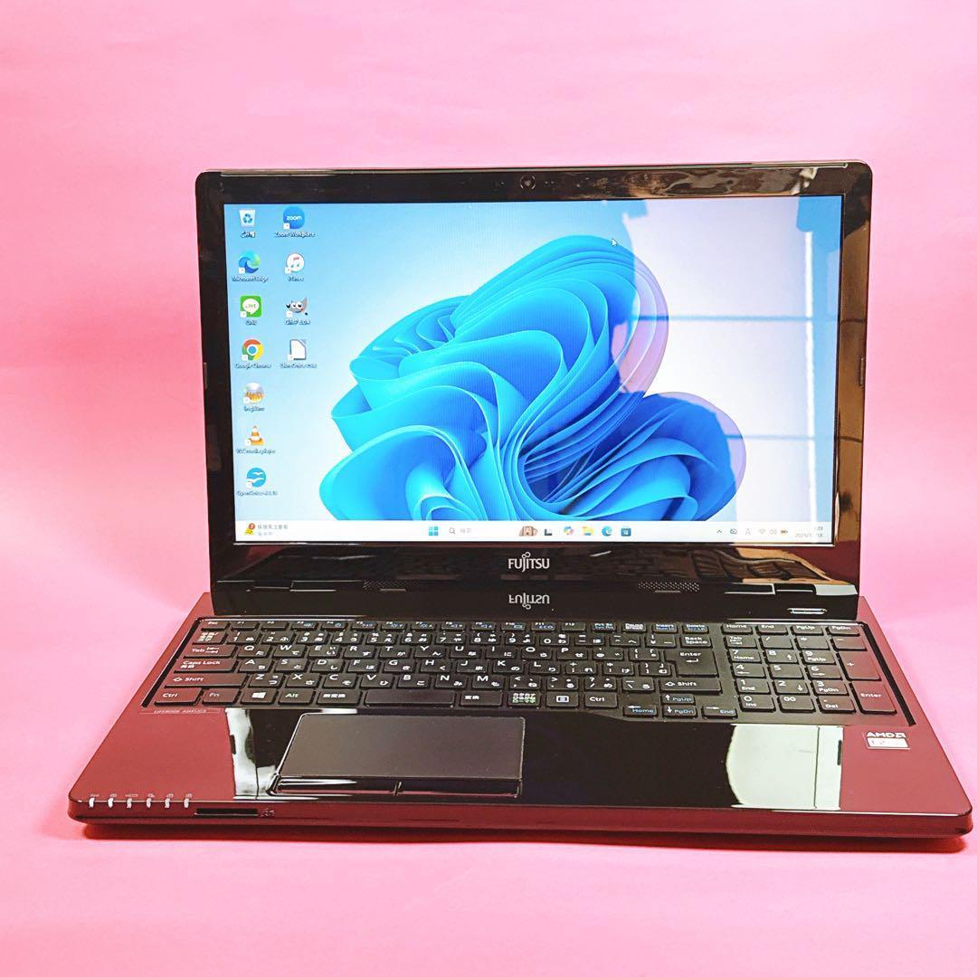 新品爆速SSD⭐️windows11 Office 薄型ノートパソコン カメラ付