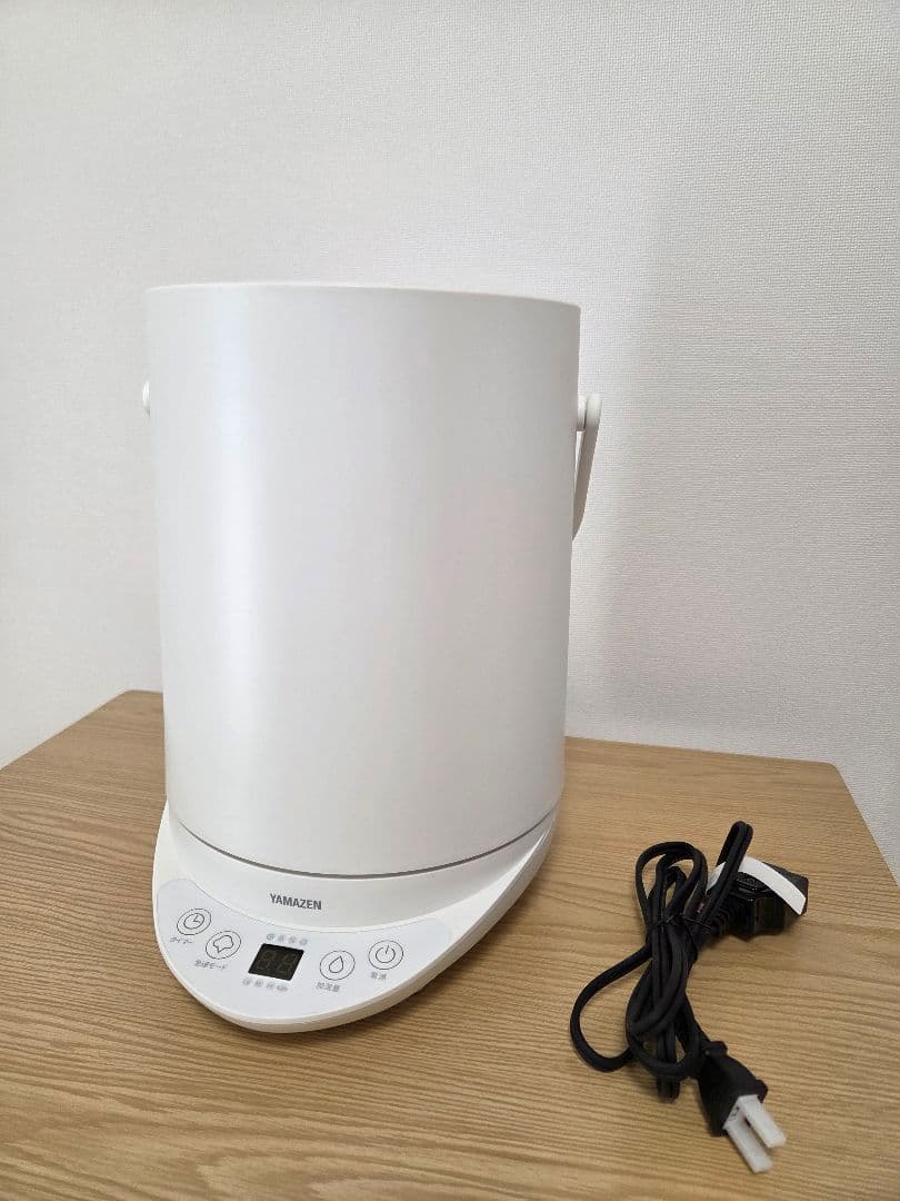 [white] YAMAZEN 置き型加湿器　スチーム式 25年10月購入