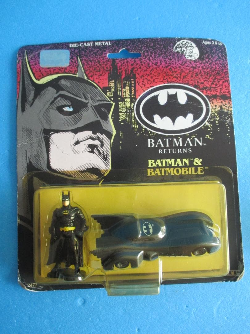 年代物◎バットマンミニカー2種セット◎バットモービルタカラホットウィール