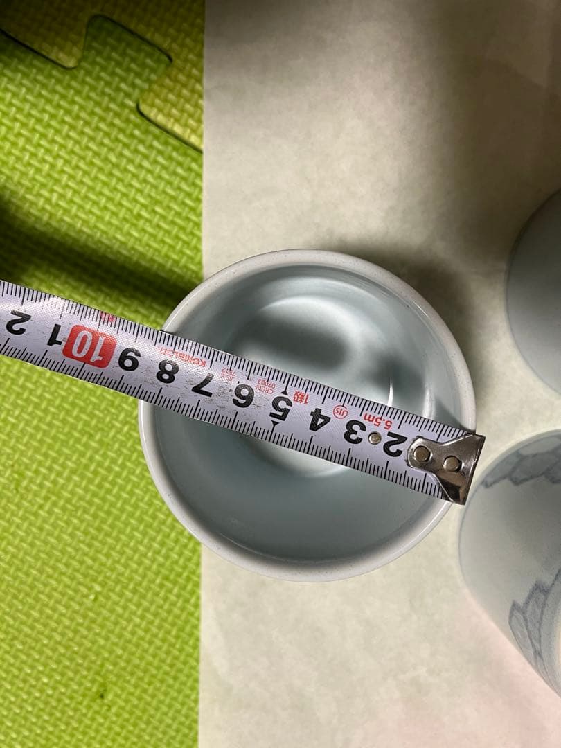 染付亀甲文様が描かれた蕎麦猪口 10個