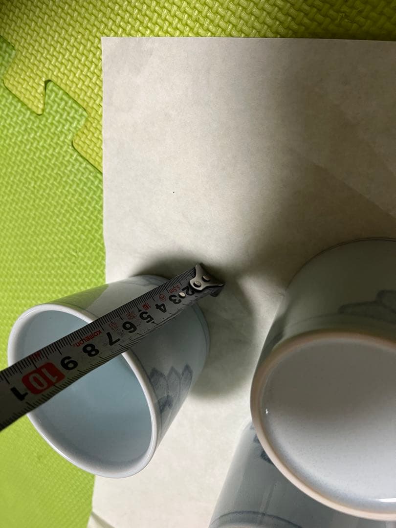 染付亀甲文様が描かれた蕎麦猪口 10個