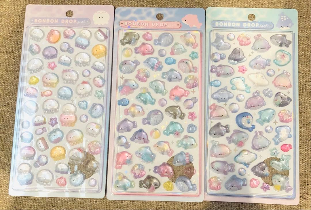 江ノ島水族館 ボンボンドロップシール 5種