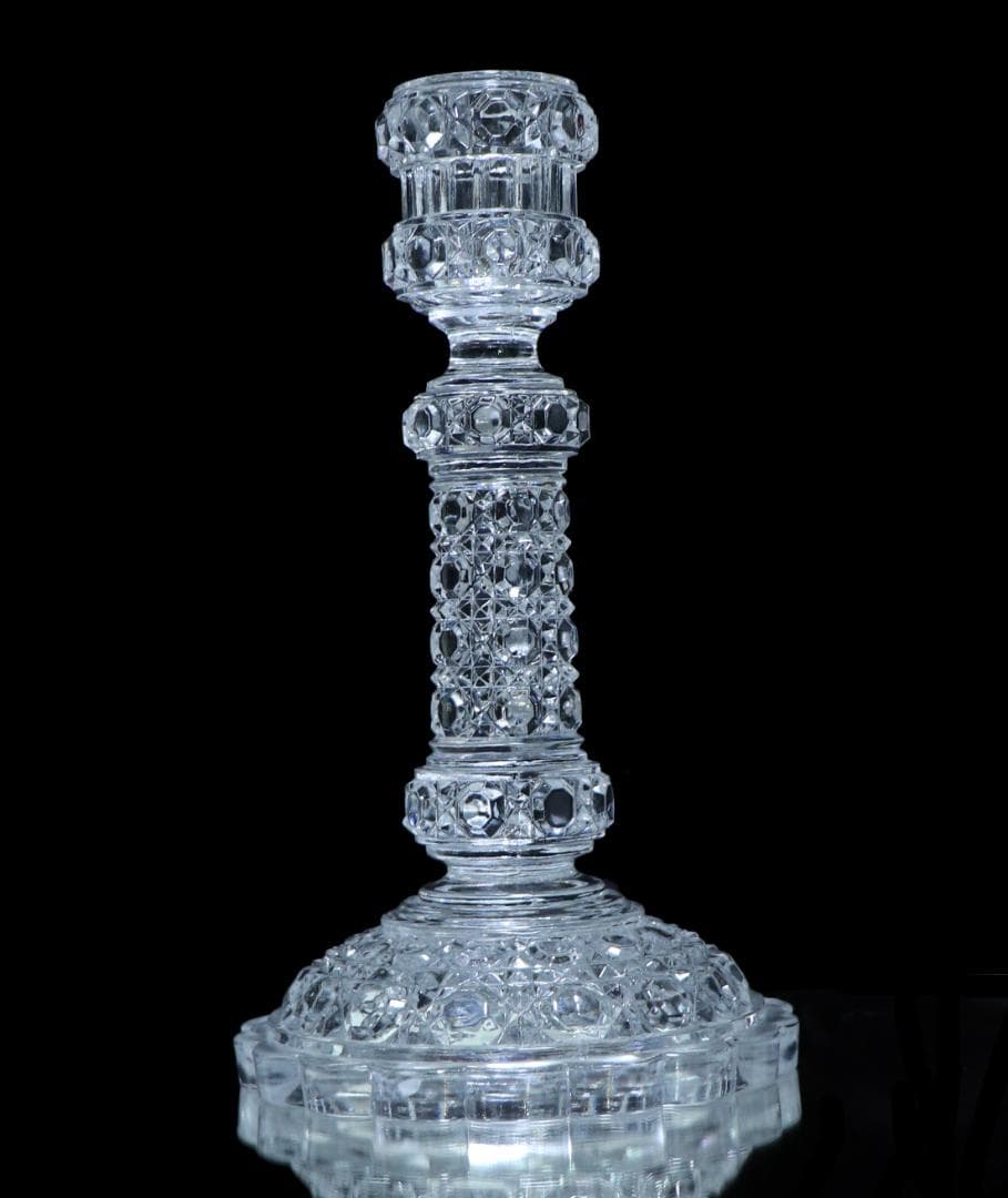 オールド・バカラ 珍品 キャンドルホルダー ディアマン ピエーリー 燭台スタンド