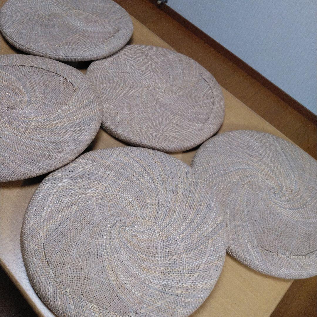 ロフテー天然草　馬来草小座布団　 5枚組