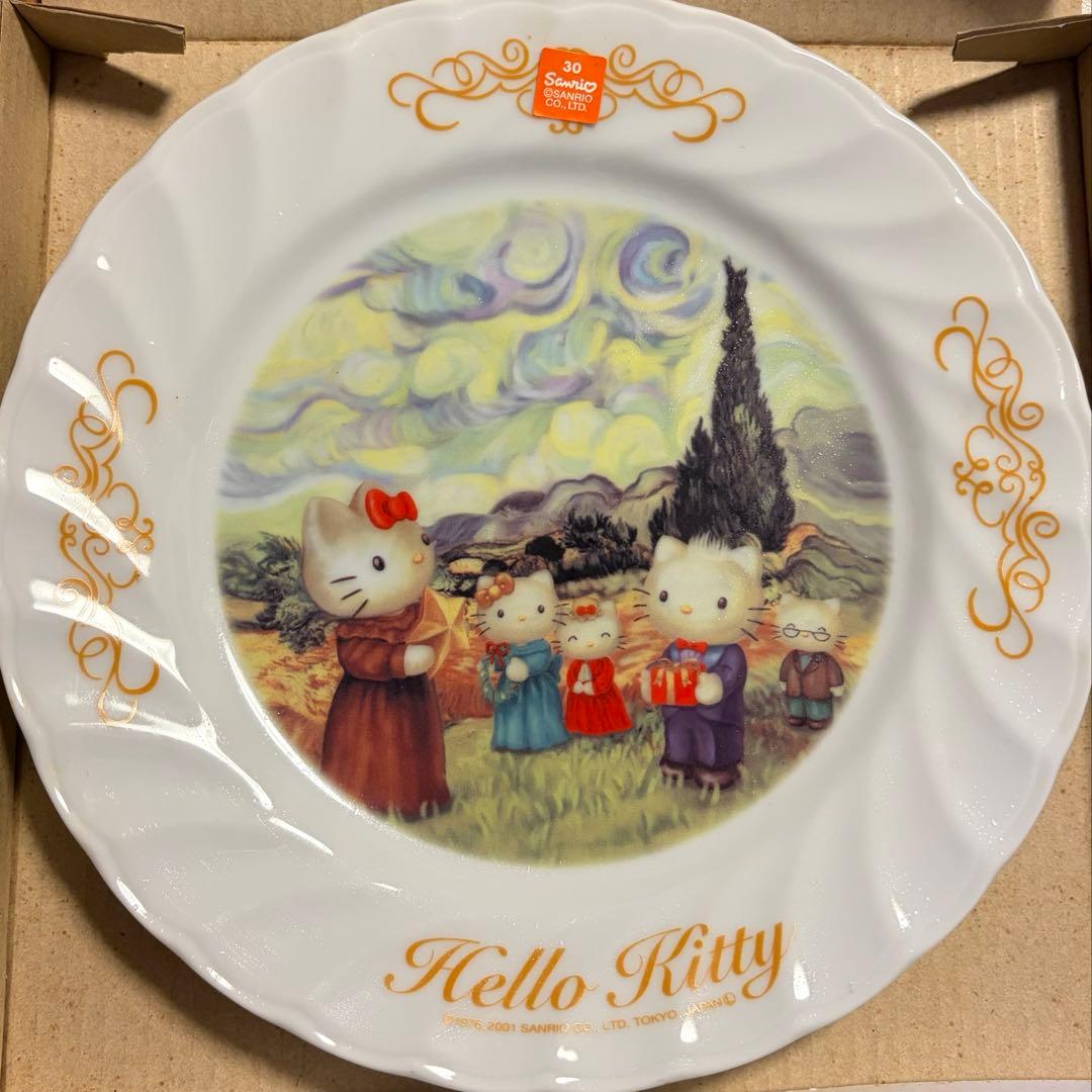 Hello Kitty 30周年記念名画絵皿10枚セット1976.2001