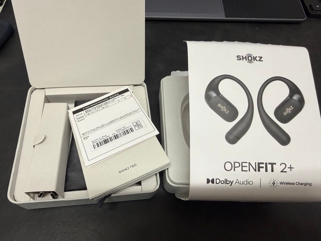 SHOKZ OPENFIT 2+ ブラック