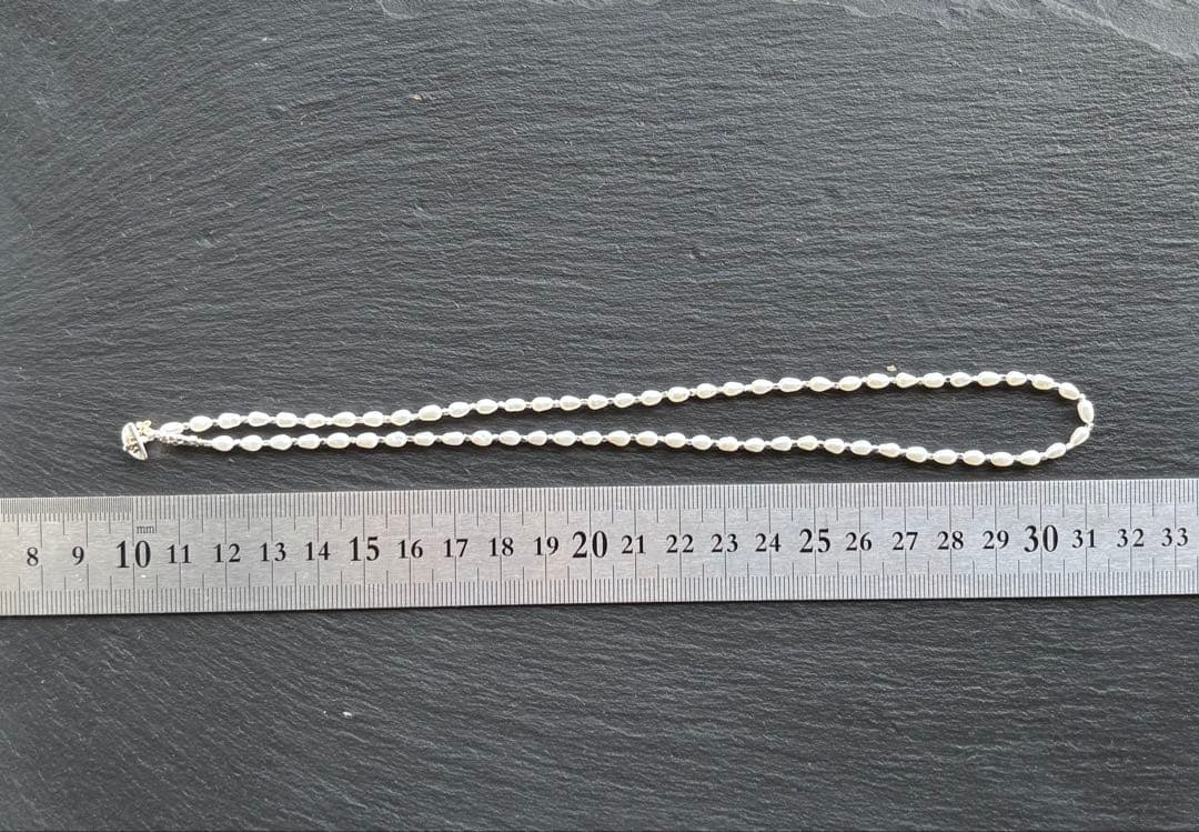 パール ネックレス カレンシルバー